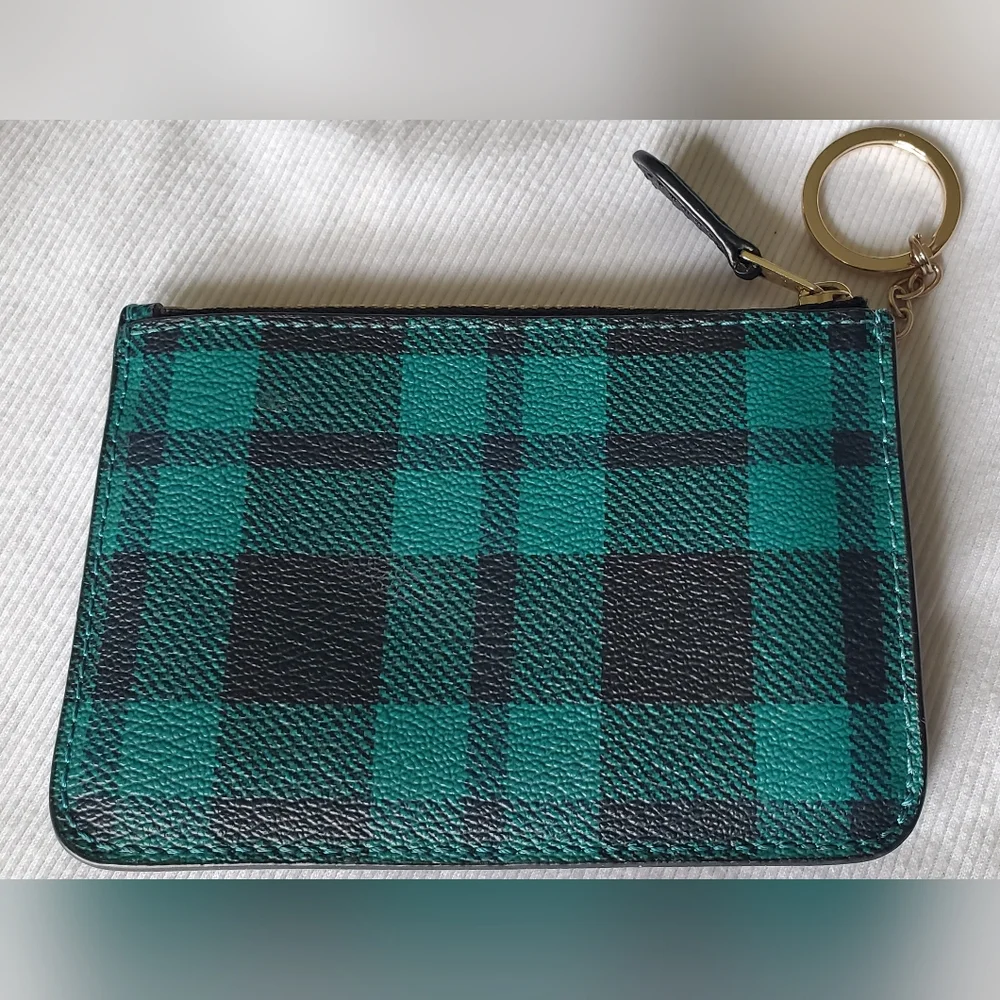 COACH Green/Black Coin Purse - Picture 2 of 4